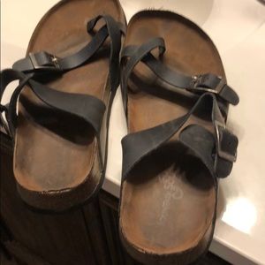 Sandals, Mountain, Leather upper, black